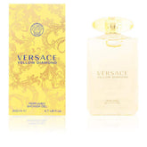 Gel douche Versace Yellow Diamond, flacon 200 ml, parfum énergisant pour la peau.