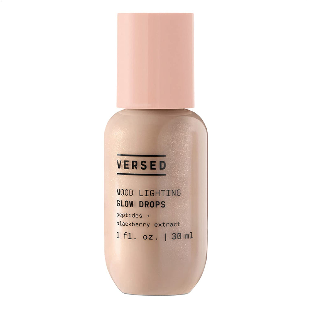 Versed Gotas luminosas en frasco para brillo suave en la piel.