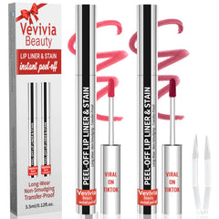 Vevivia Beauty labial-tinte duo nude mauve para definición duradera
