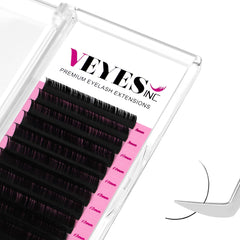 VEYES INC bandeja de extensiones volumen clásico 0.07 C 8-16 mm para volumen natural