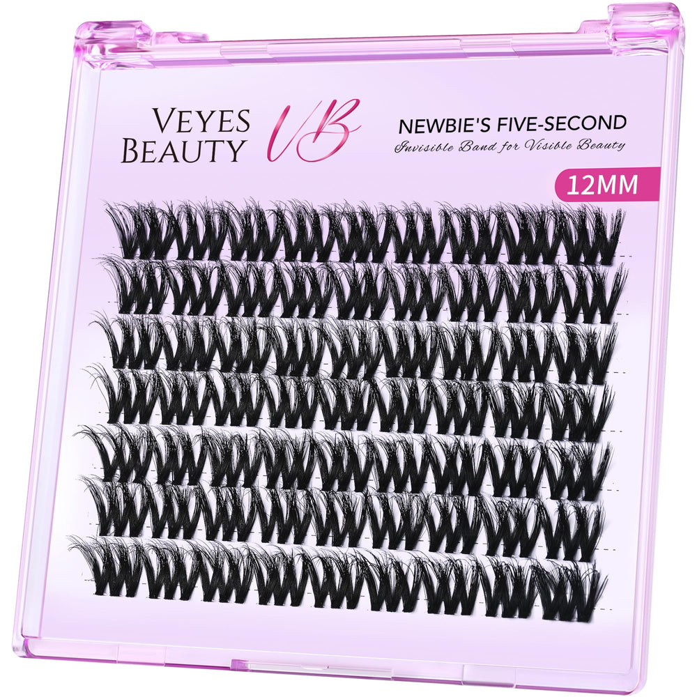 VEYESBEAUTY VBmuse: detalle 3D de clusters para pestañas ligeras y voluminosas.