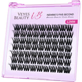VEYESBEAUTY VBmuse: detalle 3D de clusters para pestañas ligeras y voluminosas.