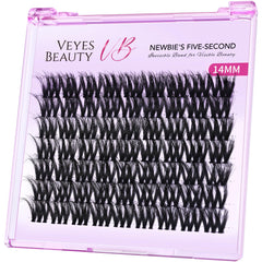 VEYESBEAUTY pestanas grupos caja: conjunto facil para crear apariencia diaria.