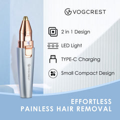 VG VOGCREST afilador facial con luz LED para precisión