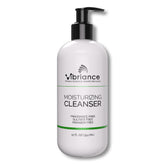 Vibriance nettoyant visage huile-en-mousse sur bouteille pour hydratation douce.