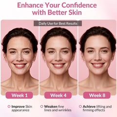Aplicación suave de VicGFHS crema cuello firme para rostro y cuello.