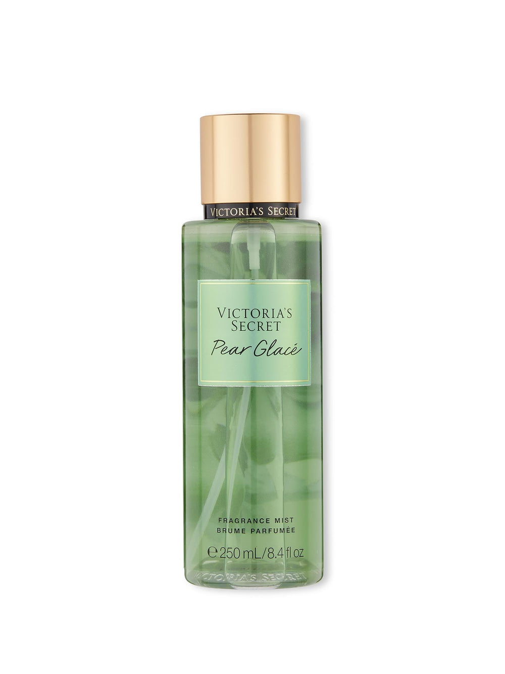 Victoria's Secret Pear Glace: frasco frontal, fragancia fresca para todo el día.