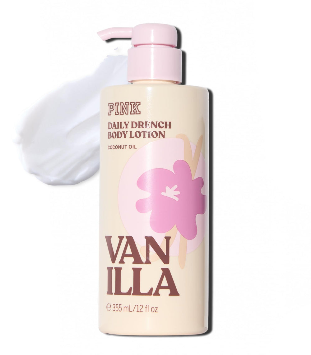 Loción corporal Victoria's Secret PINK con vainilla para hidratación suave.