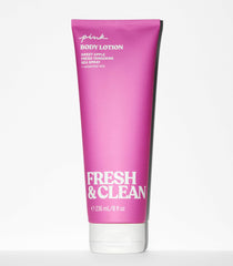 Victoria's Secret Pink Fresh & Clean textura crema, absorción suave para uso diario.