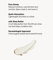Victoria's Secret Pink ingredientes-miel-shea: miel y manteca para nutrición de la piel.