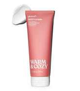 Victoria's Secret Pink Warm & Cozy, botella frontal, aroma reconfortante para uso diario.