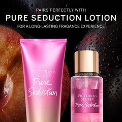Frasco de Pure Seduction bruma, notas frutales para momentos frescos.