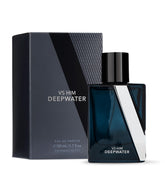 Victoria's Secret VS Him Deepwater, botella frontal con diseño moderno para uso diario.