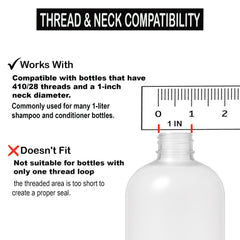 Compatible con cuellos 28-410 de 1 litro, de VIGOR PATH, para botellas estándar.