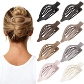Vigorpace 8-pack pinzas planas para mujer sujetan el cabello con comodidad todo el día