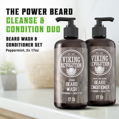 Acondicionador para barba de Viking Revolution desenreda y suaviza el vello con argán y jojoba.