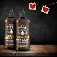 Après-shampooing Viking Revolution tabac doux, bouteille: nourrit et douceur.