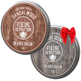 Bálsamo para barba Viking Revolution con citricos y sandalo, tratamiento perfumado para suavizar la barba.