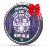 Viking Revolution Bálsamo para barba con salvia sclarea, envase compacto listo para uso diario