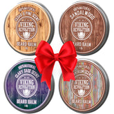 Viking Revolution beard balm santal, flacon 1oz, contrôle et douceur pour la barbe au quotidien.