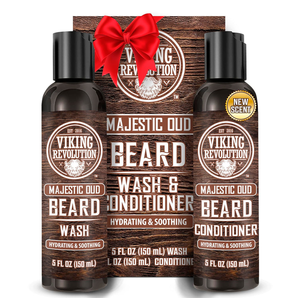 Champú para barba Viking Revolution en botella limpia y revitaliza