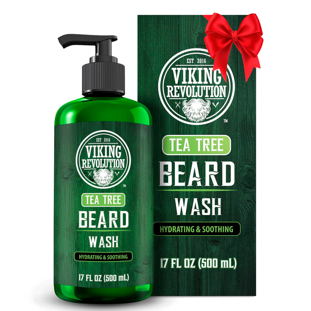 Viking Revolution champú barba árbol de te para suavidad y limpieza diaria