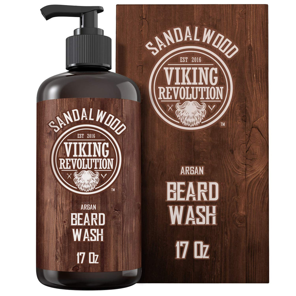 Champú para barba Viking Revolution con argán y jojoba, hidrata y suaviza