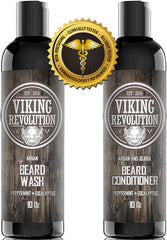 Espuma cremosa para barba Viking Revolution para lavar.