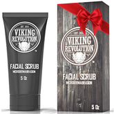 Viking Revolution exfoliante facial para hombres en botella, exfolia y limpia la piel.