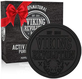 Jabón Viking Revolution con carbón activado para piel limpia.
