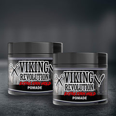 Pomada Viking Revolution, empaque, fácil de transportar para retoques en cualquier lugar.