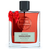 Viking Revolution Sandalwood Cologne bottle on wood, ideal for daily wear.