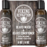 Conjunto Viking Revolution para barba con aceite de argán y jojoba, cuidado nutritivo.