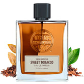 Viking Revolution Sweet Tobacco bottle glows with amber tones for a bold evening scent