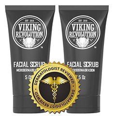 Viking Revolution aplicacion exfoliante pre-afeitado para un afeitado más suave.