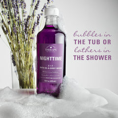 Village Naturals Therapy textura cremosa cuida la piel durante el baño