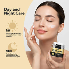 ViloVila Retinol Crema: aplicación en mano para piel fresca e hidratada.