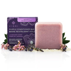 Viori barra acondicionador morada para rubio, neutraliza tonos amarillos