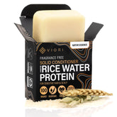 Barra de acondicionador Esencia Nativa de Viori con arroz para revitalizar el cabello