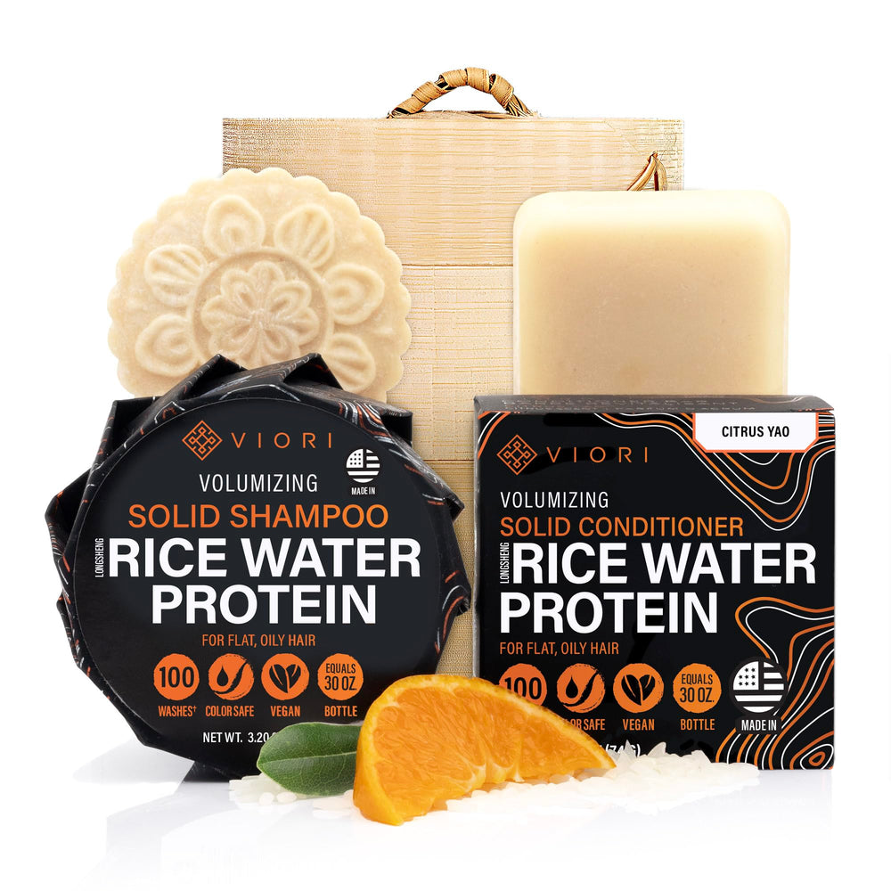 Barre shampoing solide Viori Citrus Yao revitalisant et parfum frais