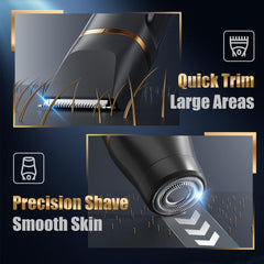 Epilador Virelle con cabezales intercambiables para grooming preciso