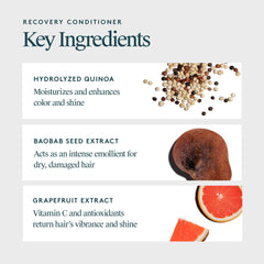 Aplicación del Acondicionador Recuperación en el cabello para facilitar el peinado