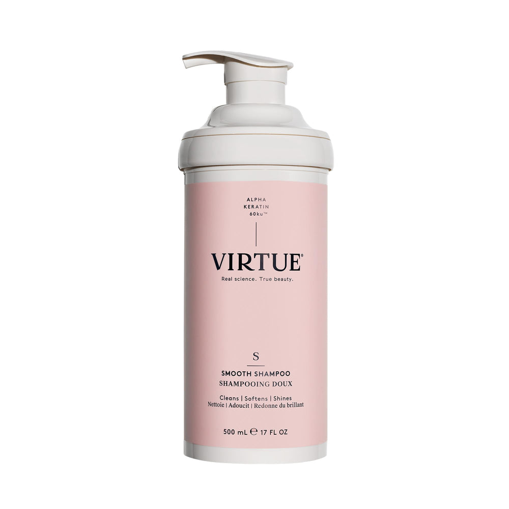 Virtue Champu Suave verter botella para limpieza suave del cabello rizado