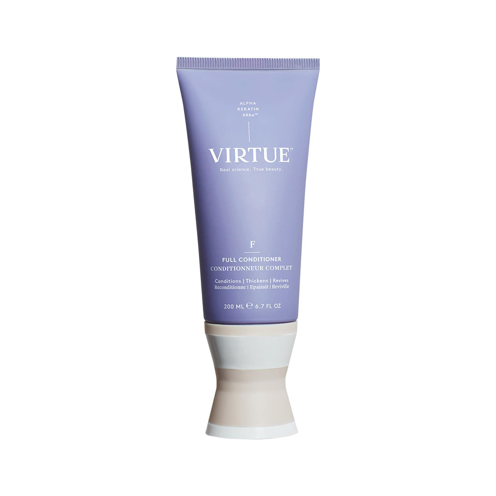 Acondicionador VIRTUE Completo, bote: volumen ligero sin peso.