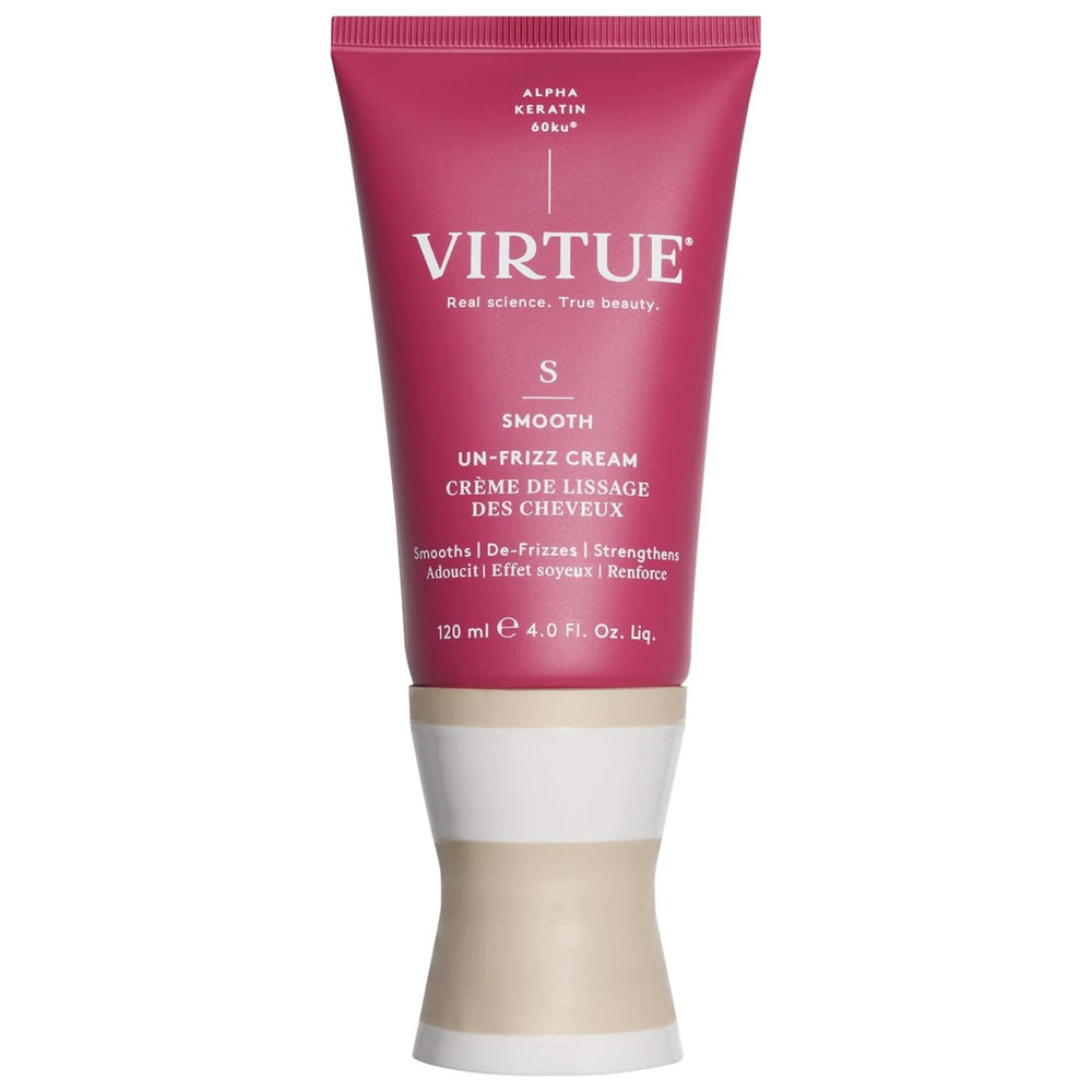 Virtue: aplicación de crema capilar para suavizar y mejorar la manejabilidad.