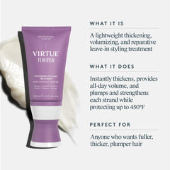Textura crema suave tipo soufflé de VIRTUE Flourish