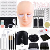 VISCOO kit extension cils débutants – mannequin pour pratique réaliste.