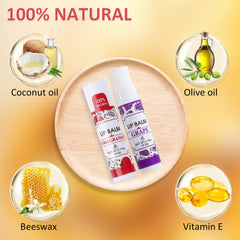 VISRIE bálsamo labial con cera de abejas y vitamina E, hidratación diaria suave.