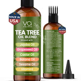 VITAL AFFAIR Aceite árbol de té para cabello, botella vertida, aplicación precisa en cuero cabelludo