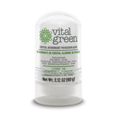 Vital Green cristal alumbre potasio desodorante: desodorante natural para uso diario y piel sensible.